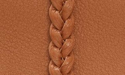 Shop Chloé Small Penelope Leather Crossbody Satchel In Caramel