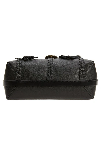 Shop Chloé Small Penelope Leather Crossbody Satchel In Black 001