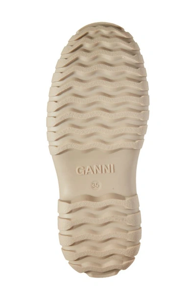 Shop Ganni Outdoor Water Repellent Chelsea Duck Boot In Sand