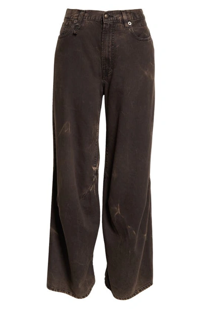 Shop R13 Tina Articulated Knee Jeans In Russel Acid Black