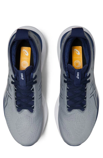 Shop Asics Gel-nimbus® 25 Running Shoe In Sheet Rock/ Indigo Bl