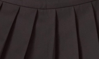 English Factory Pleated Miniskort In Black