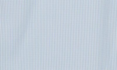 Shop Lacoste Slim Fit Pinstripe Stretch Button-up Shirt In Blanc/ Panorama