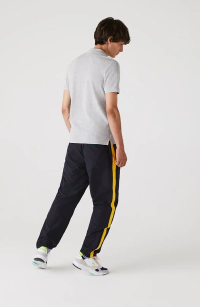 Lacoste Short-sleeved Polo Shirt In Silver Chine