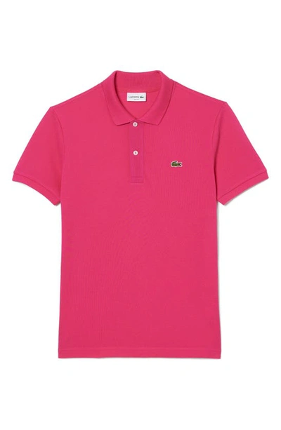 Shop Lacoste Slim Fit Piqué Polo In Sqi Spinelle