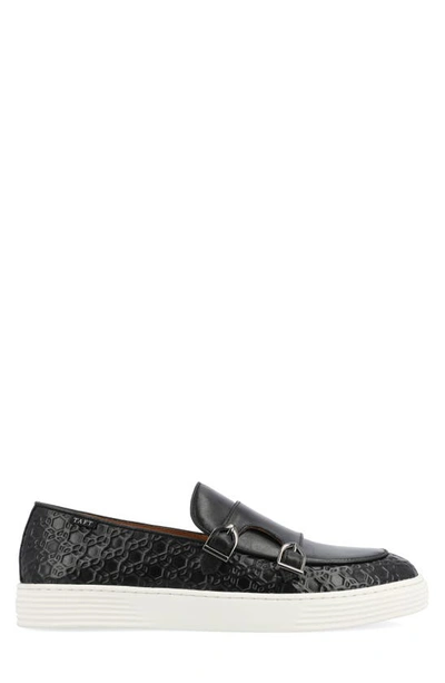 Shop Taft 365 Leather Double Monk Strap Loafer In Black