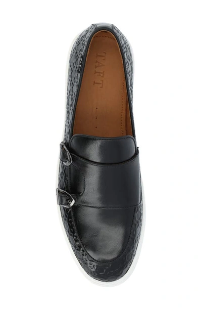 Shop Taft 365 Leather Double Monk Strap Loafer In Black