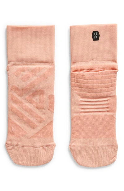 Shop On Performance Quarter Crew Socks In Rose/ Flamingo
