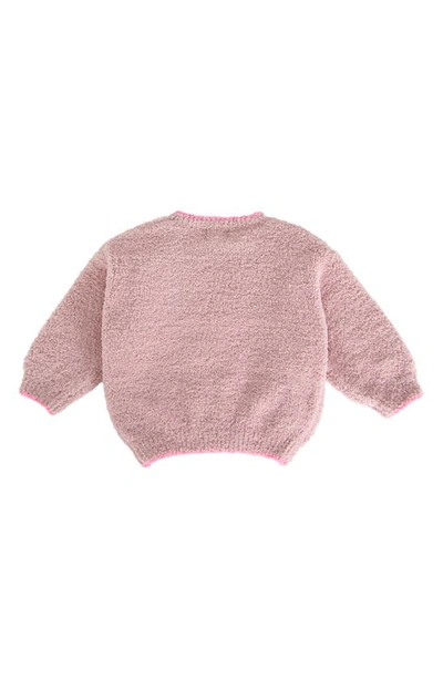 7 A.m. Enfant High Pile Fleece Recycled Polyester Sweater In Ash Rose