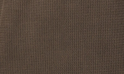 Rainforest The Fireside Waffle Knit Henley In Olive