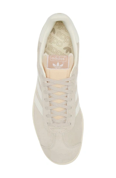 Shop Adidas Originals Gazelle Sneaker In Beige/ Off White/ Cream