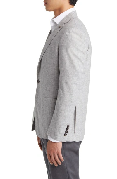 Shop Peter Millar Crown Plaid Merino Wool & Cashmere Blazer In British Grey
