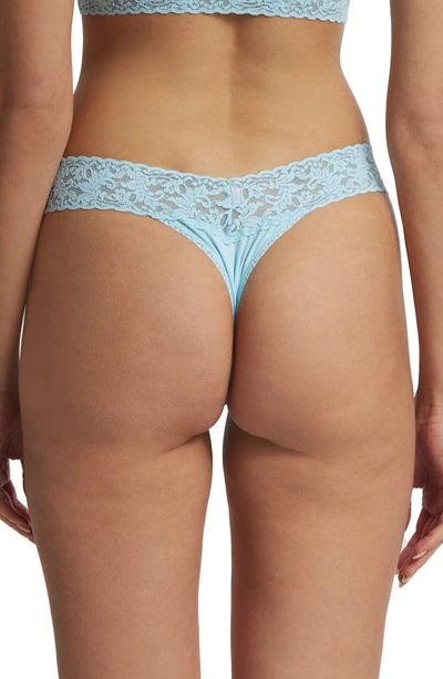 Shop Hanky Panky Low Rise Thong In Butterfly Blue