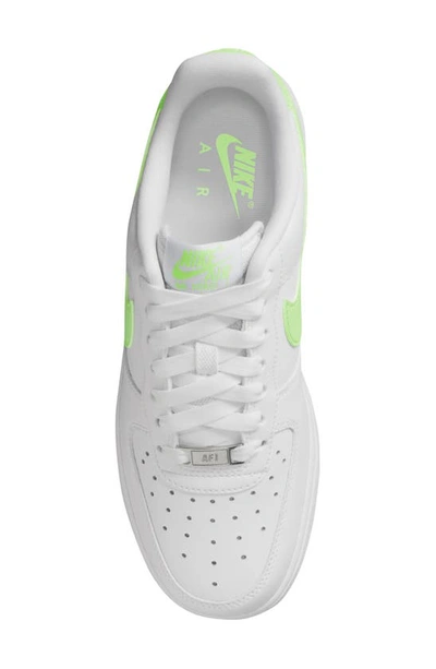 Shop Nike Air Force 1 '07 Sneaker In White/ Lime Blast