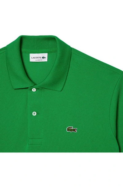 Shop Lacoste Regular Fit Piqué Polo In Siw Calathea