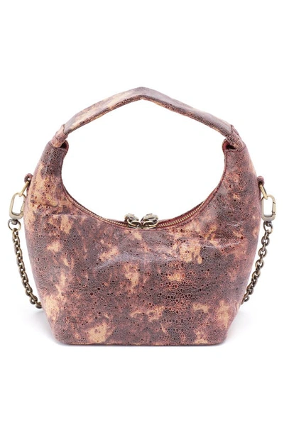 Shop Hobo Small Astrid Embossed Leather Crossbody Bag In Autumn Sky