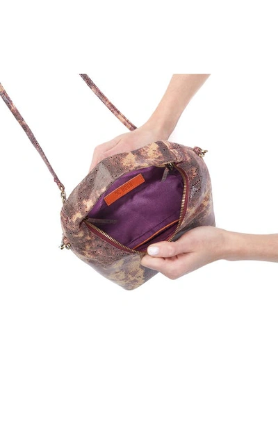 Hobo Small Astrid Embossed Leather Crossbody Bag In Autumn Sky