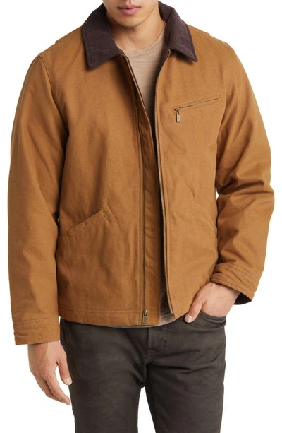 Shop Pendleton Tahoma Canvas Trucker Jacket In Saddle