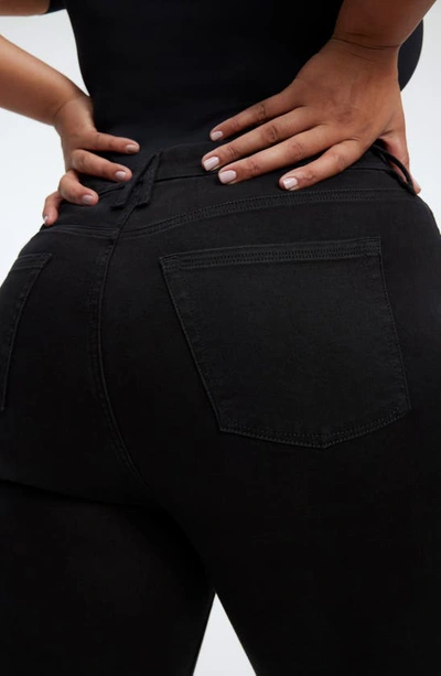 Good American Good Curve High Waist Straight Leg Jeans In Black 001