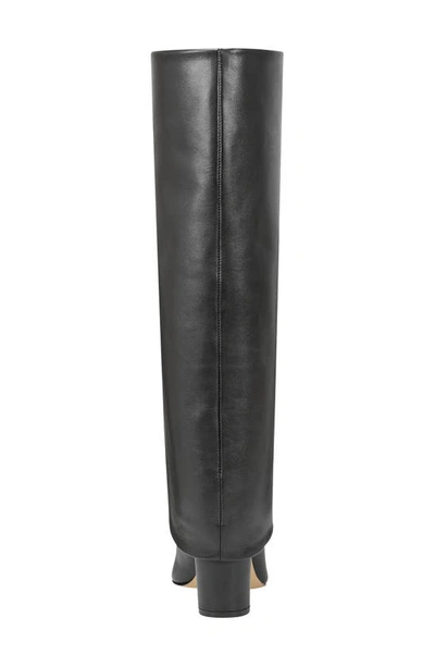 Shop Marc Fisher Ltd Leina Foldover Shaft Pointed Toe Knee High Boot In Black 001