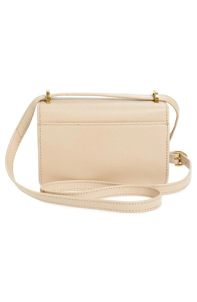 Shop Ted Baker Mini Sloane Padlock Leather Shoulder Bag In Taupe