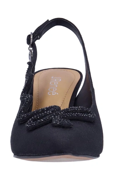 J. Reneé Fedosia Slingback Pointed Toe Pump In Black