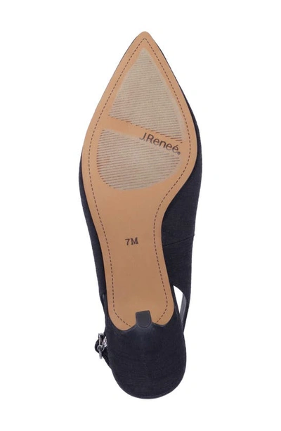 J. Reneé Fedosia Slingback Pointed Toe Pump In Black