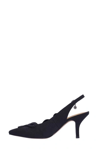 J. Reneé Fedosia Slingback Pointed Toe Pump In Black