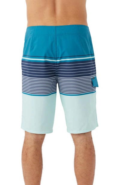 Shop O'neill Lennox Stripe Board Shorts In Light Jade