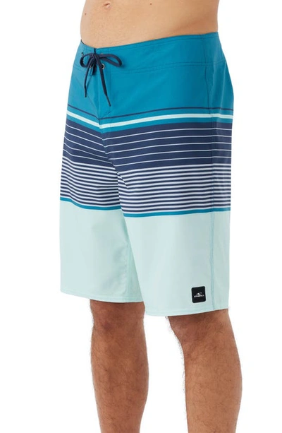 O'neill Lennox Stripe Board Shorts In Light Jade