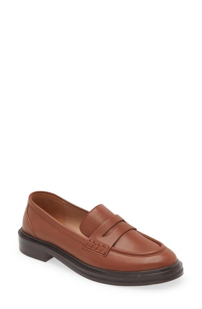 Shop Madewell The Vernon Loafer In Dried Maple