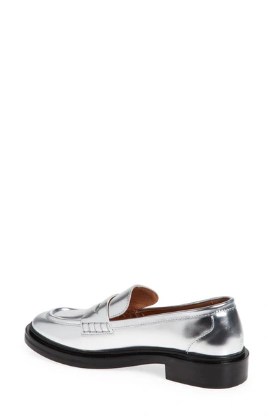 Shop Madewell The Vernon Loafer In Silver