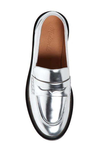 Shop Madewell The Vernon Loafer In Silver