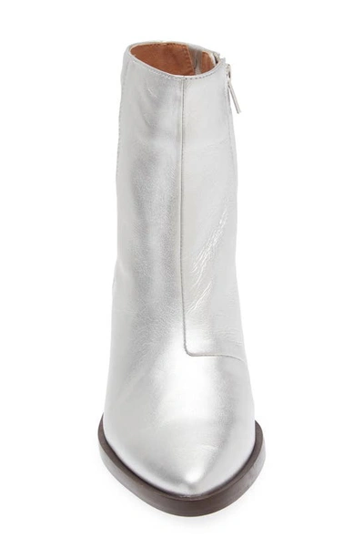 Madewell The Darcy Ankle Boot In Silver