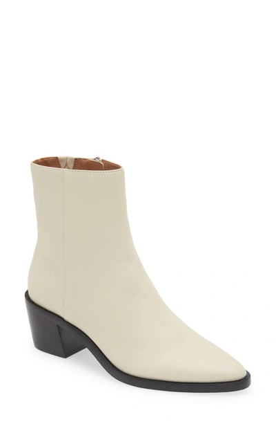 Shop Madewell The Darcy Ankle Boot In Pale Parchment
