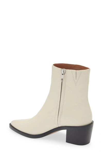 Madewell The Darcy Ankle Boot In Pale Parchment