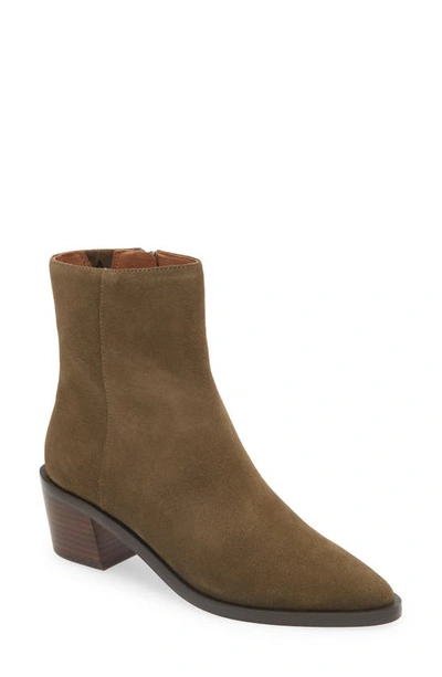 Shop Madewell The Darcy Ankle Boot In Burnt Olive