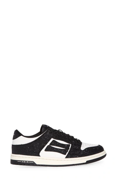 Shop Amiri Crystal Skeltop Low Top Sneaker In Black