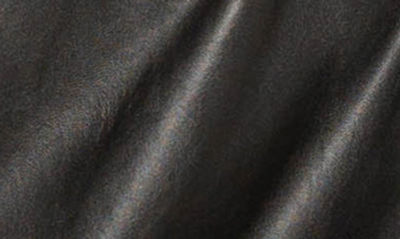 Shop Buxom Couture Drawstring Hem Faux Leather Shift Dress In Black