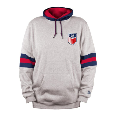 Shop 5th And Ocean By New Era 5th & Ocean By New Era  Gray Usmnt Athleisure Pullover Hoodie