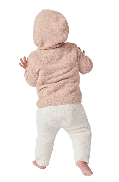 7 A.m. Enfant Fuzzy Hooded Cardigan In Pecan