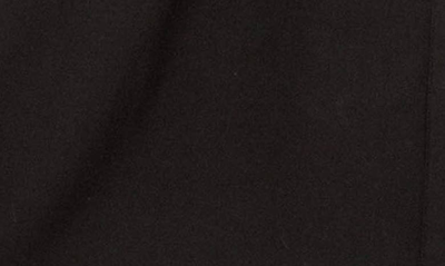 Shop Buxom Couture Back Waist Cutout Long Sleeve Midi Shirtdress In Black