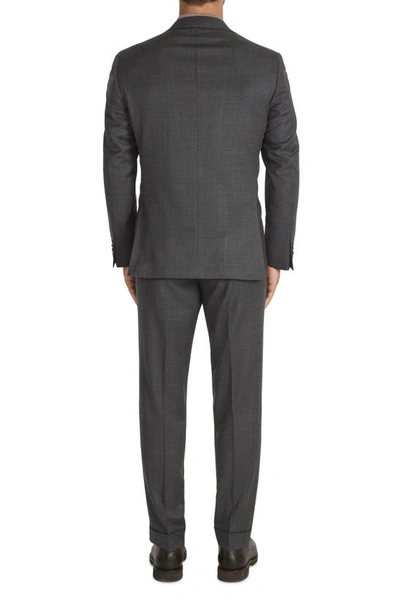Shop Jack Victor Espirit Stretch Wool Suit In Grey