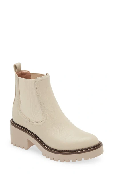 Shop Nordstrom Mia Chelsea Lug Boot In Ivory Birch