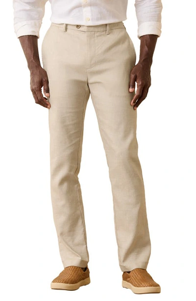 Shop Tommy Bahama Lahaina Bay Linen Blend Pants In Stone Khaki