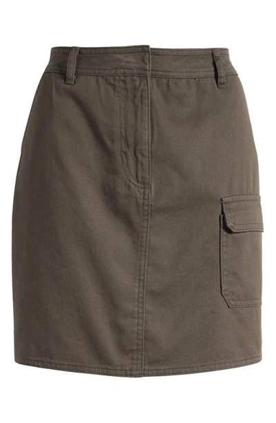 Shop Vero Moda High Waist Cargo Miniskirt In Peat