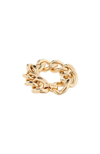 Shop Isabel Marant Chunky Chain Bracelet In Dore