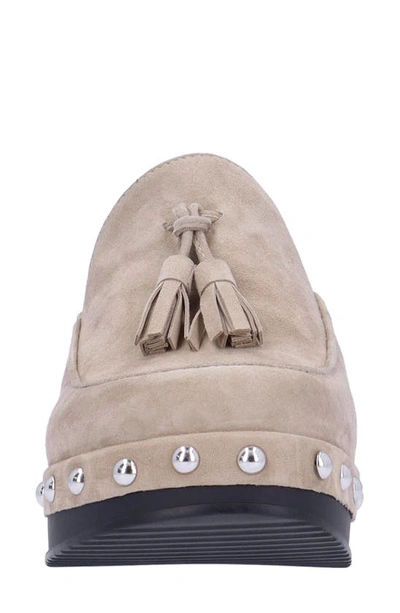 Shop L'amour Des Pieds Gracen Studded Clog In Taupe