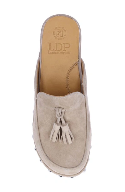 Shop L'amour Des Pieds Gracen Studded Clog In Taupe