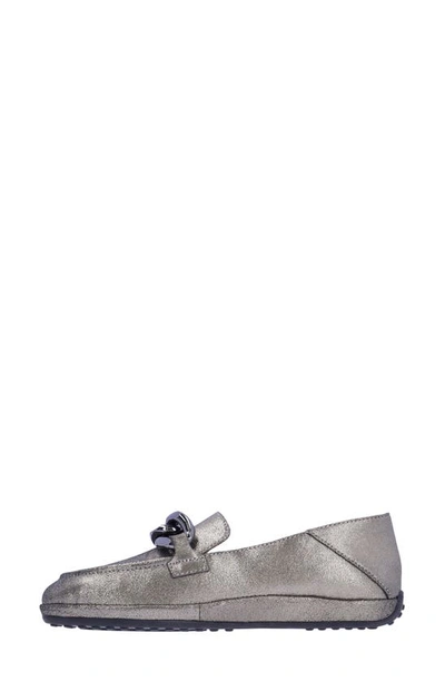 Shop L'amour Des Pieds Yozey Loafer In Pewter